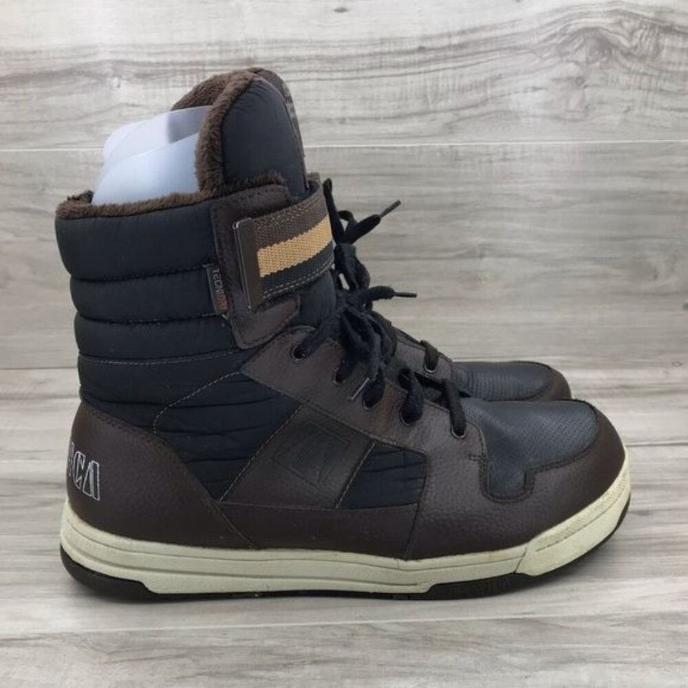 Tecnica Boots Men's 12.5 Brown Leather Sneaker Winter Snow